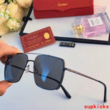 Close-up detail view of Cartier unisex sunglasses