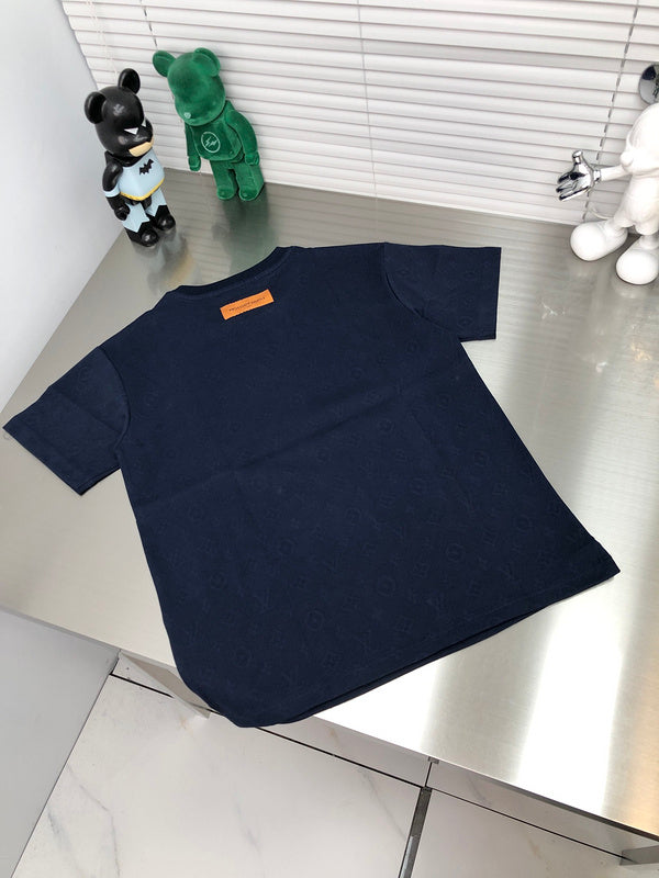 Front view of Louis Vuitton cotton t-shirt with label-forward styling