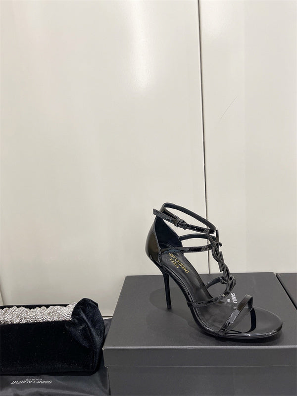 Close-up of Saint Laurent shoes craftsmanship