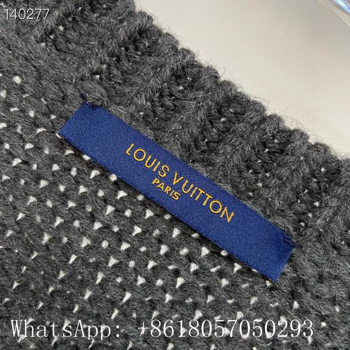 Back view of Louis Vuitton luxury clothing with runway-inspired design