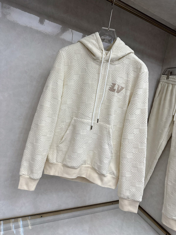 Side profile of Louis Vuitton luxury clothing with streetwear-inspired cut