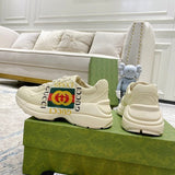 Gucci bold contrast luxury sneakers view 7 sleek tonal finish