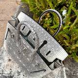 Close-up detail of contemporary bag design