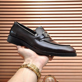 Hermès Chocolate Brown Bow-Detail Flats - Detail Shot of Craftsmanship