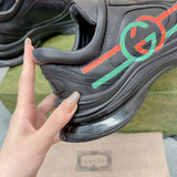 Gucci all-black luxury sneakers view 7 heritage-inspired look