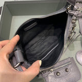 Structured Premium PU Leather Handbag - Smooth Faux-Leather Exterior | Women's Designer-Inspired Purse #382 - styled full view (image 7) of designer-inspired handbag
