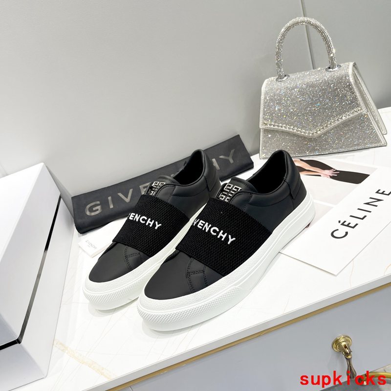 Givenchy Red Chunky Platform Sneakers - Angled View