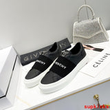 Givenchy Red Chunky Platform Sneakers - Angled View
