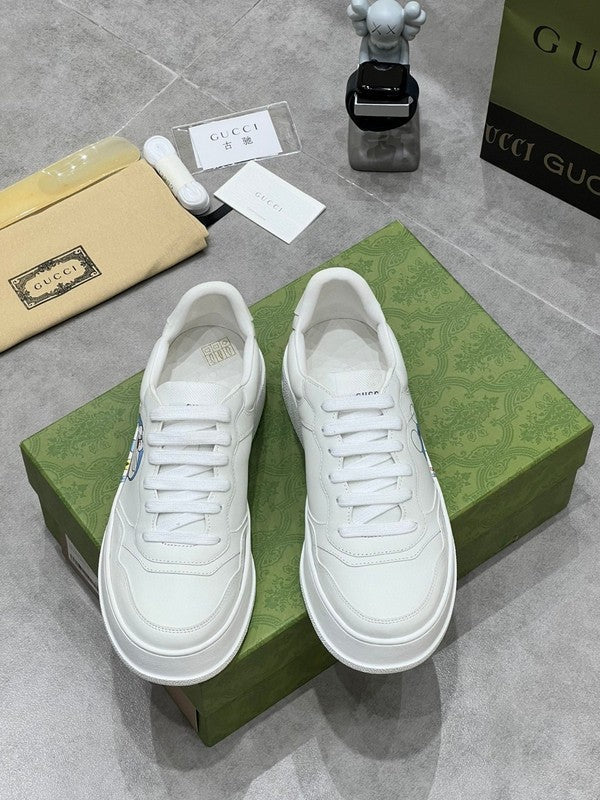 Gucci muted earth tones luxury sneakers view 8 everyday casual design
