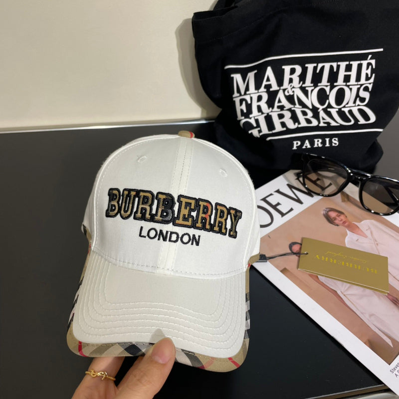 Front view of Burberry unisex cap