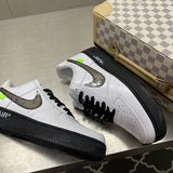 Nike Casual sneakers in all-black retro runner design front view