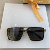 Close-up detail view of Louis Vuitton unisex sunglasses