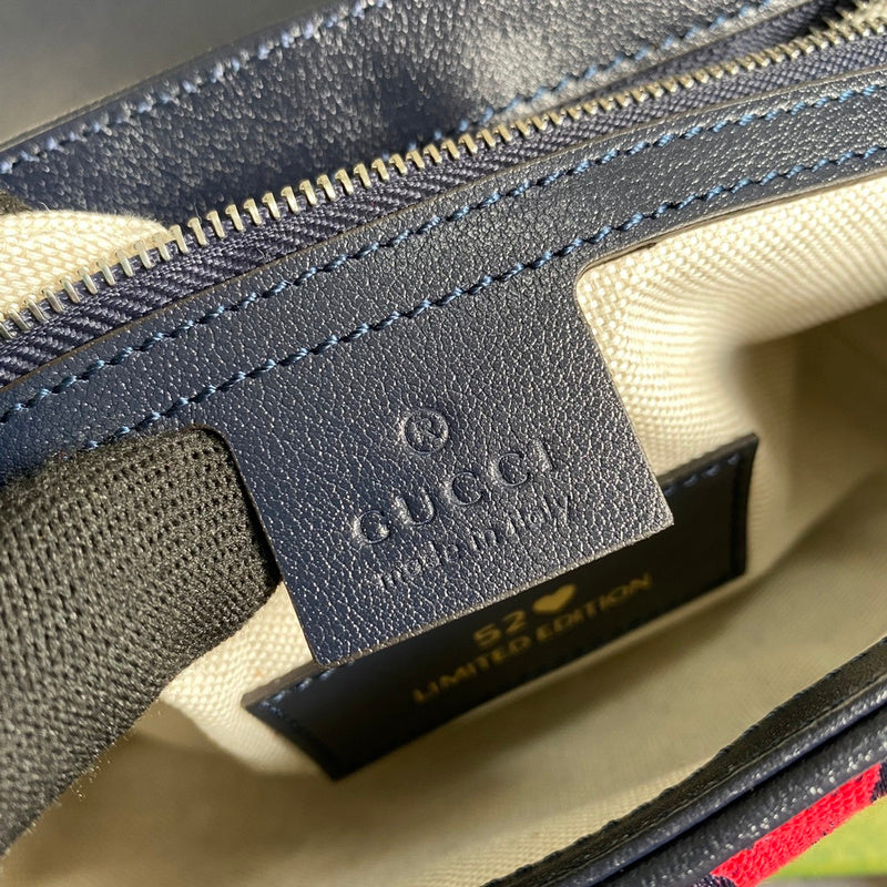 Side profile of premium signature women's handbag – women's everyday handbag