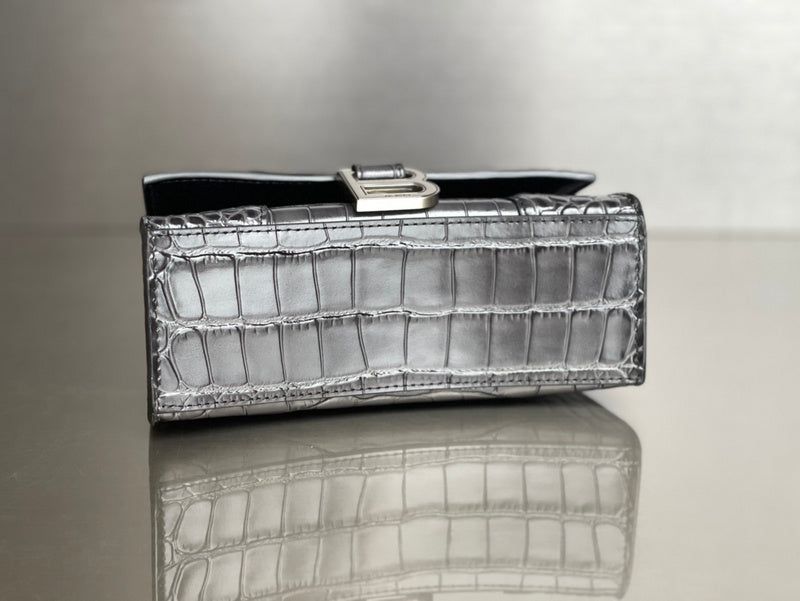 Zivas Charm Polished Finish Statement Handbag (Everyday Luxury Essential) – Back View