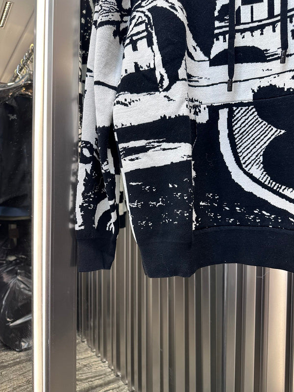 Flat lay presentation of Louis Vuitton luxury clothing with everyday silhouette