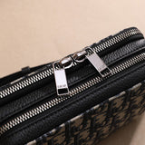 Back view of signature statement women's handbag – women's premium purse