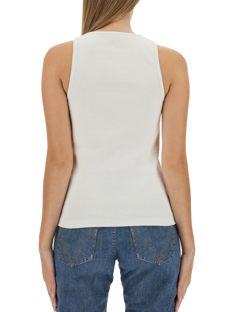 Bottega Veneta Tops? Bottega Veneta Women Embroidered Cotton Top Elegant Everyday Designer Top