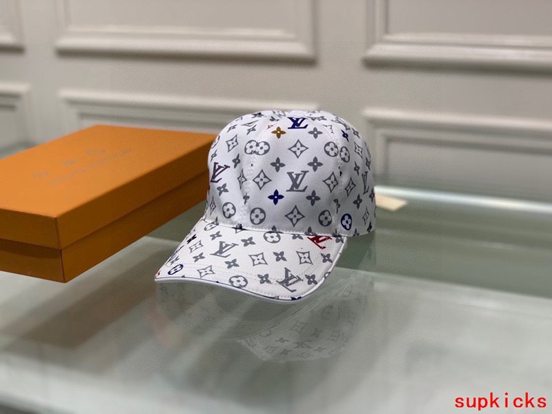 Close-up detail view of Louis Vuitton unisex cap