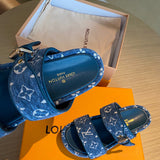 Louis Vuitton Grey Slingback Heels - Lifestyle Styling Shot