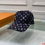 Close-up detail view of Louis Vuitton unisex cap