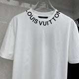Flat lay presentation of Louis Vuitton cotton t-shirt with streetwear-inspired cut