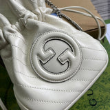 Back view of chic signature women's handbag – women's premium purse