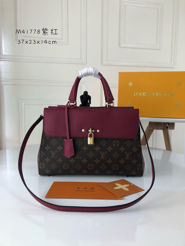 Side profile of chic elevated women's handbag – women's luxury accessory