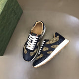 Gucci tonal black luxury sneakers view 9 premium leather build