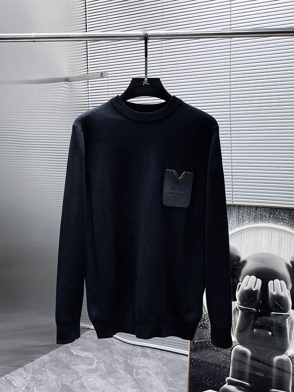 Back view of Louis Vuitton luxury clothing with relaxed-fit cut
