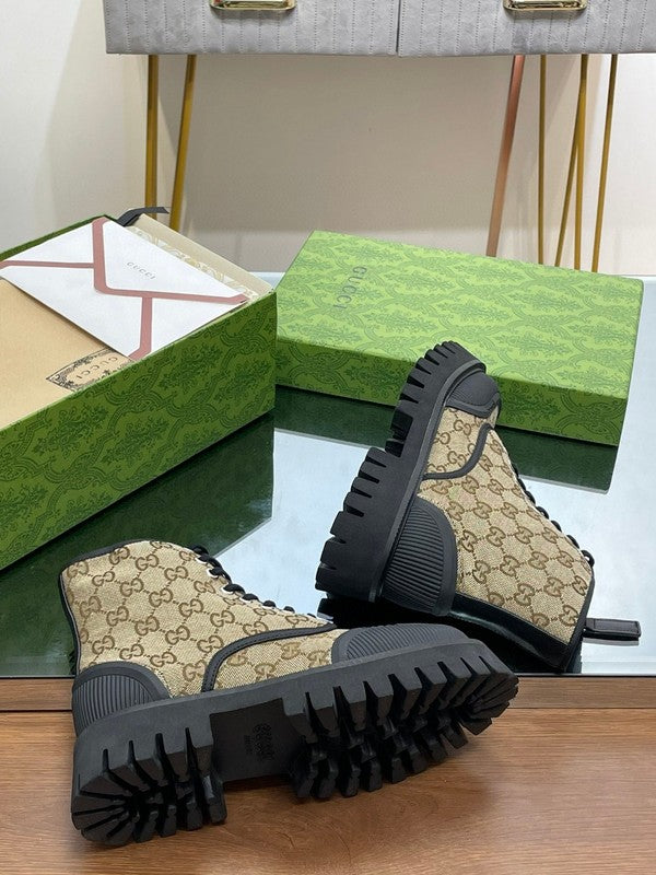 Gucci sneakers detailed view showing premium designer craftsmanship