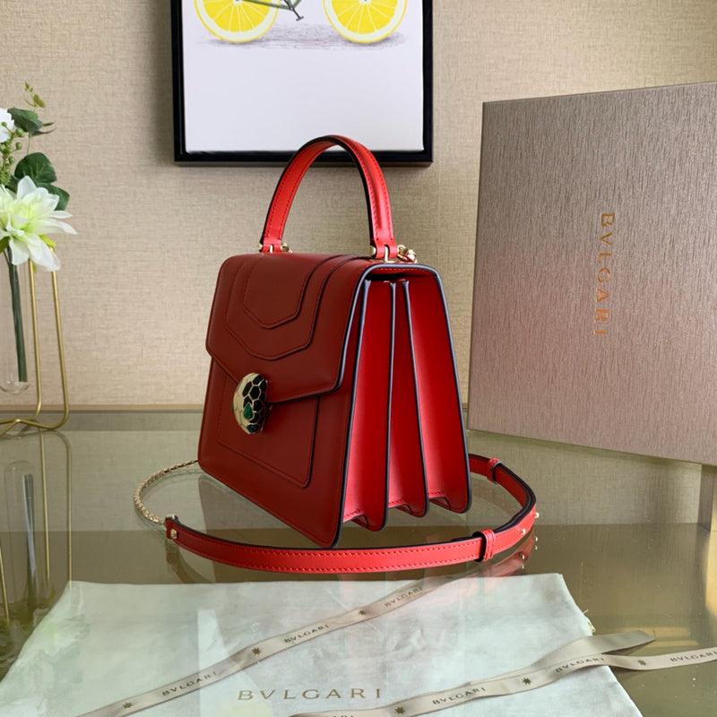 Classic Faux Leather Handbag - Smooth Faux-Leather Exterior | Women's Premium Handbag #1698 - texture close-up (image 9) of designer-inspired handbag