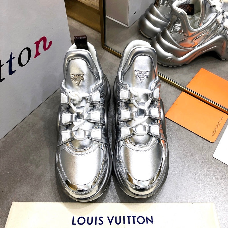 Louis Vuitton White Combat Boots - Sole Detail View