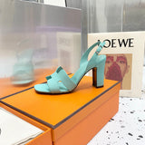 Hermès Beige Slide Sandals - Toe Detail View
