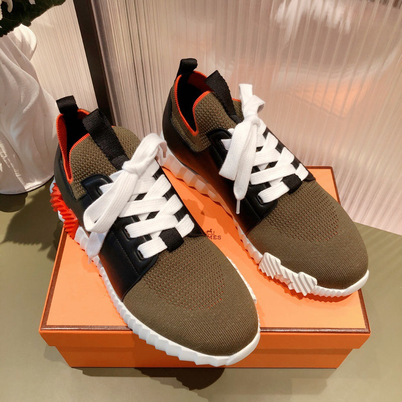 Hermès White High-Top Sneakers - Studio Shot