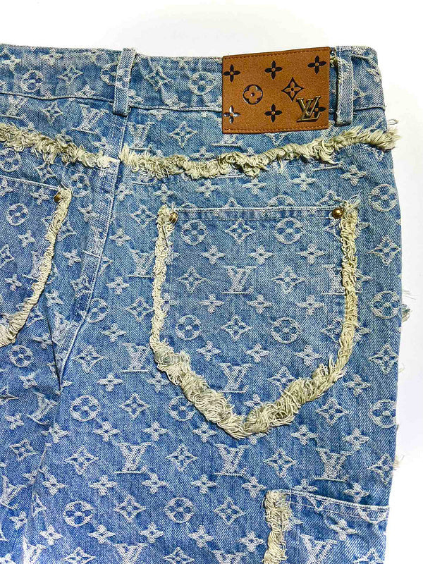 Back view of Louis Vuitton luxury clothing with relaxed-fit cut