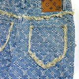 Back view of Louis Vuitton luxury clothing with relaxed-fit cut