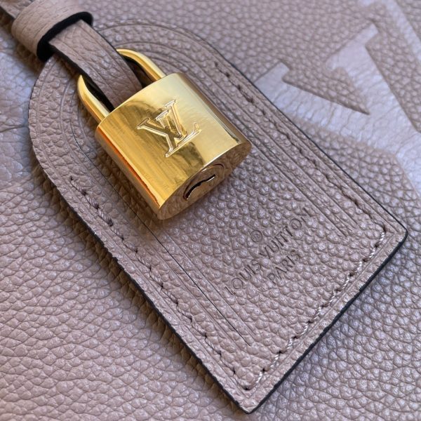 Back view of modern structured women's handbag – women's designer-style accessory