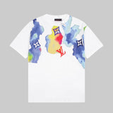 Close-up detail shot of Louis Vuitton cotton t-shirt with everyday silhouette