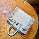  top-handle bag close-up of hardware and finish