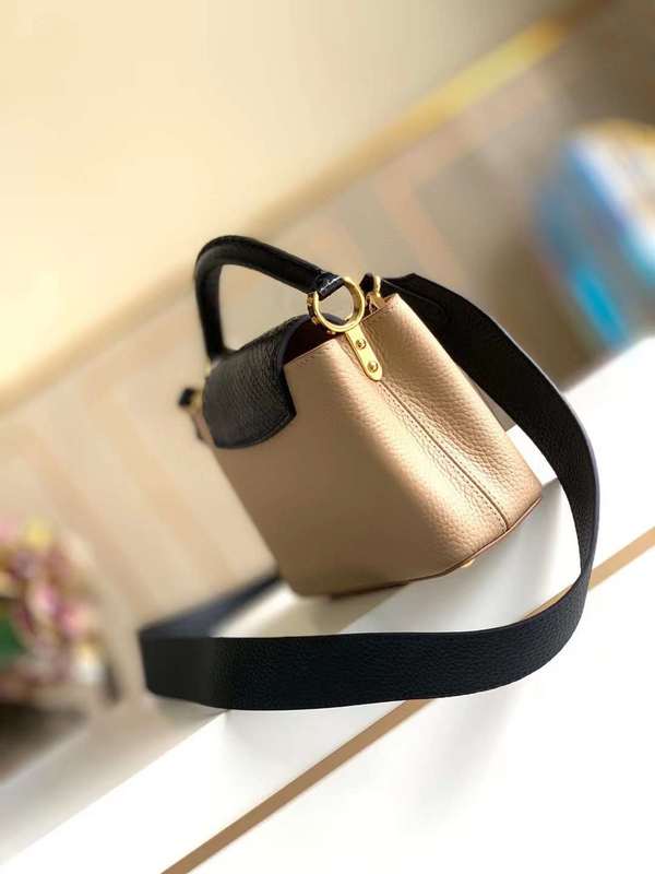 Close-up detail of signature modern women's handbag – women's luxury handbag