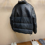 Side profile of Louis Vuitton luxury clothing with label-forward styling