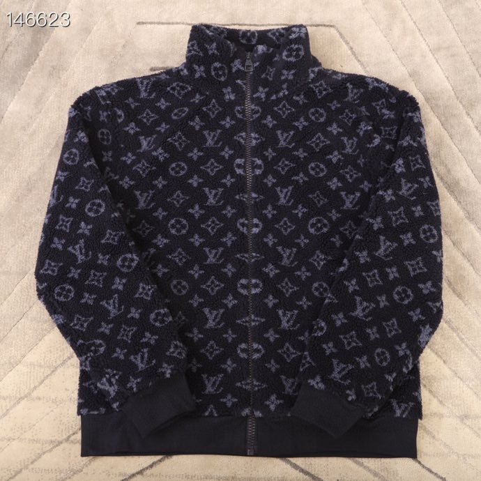 Side profile of Louis Vuitton luxury clothing with tailored silhouette