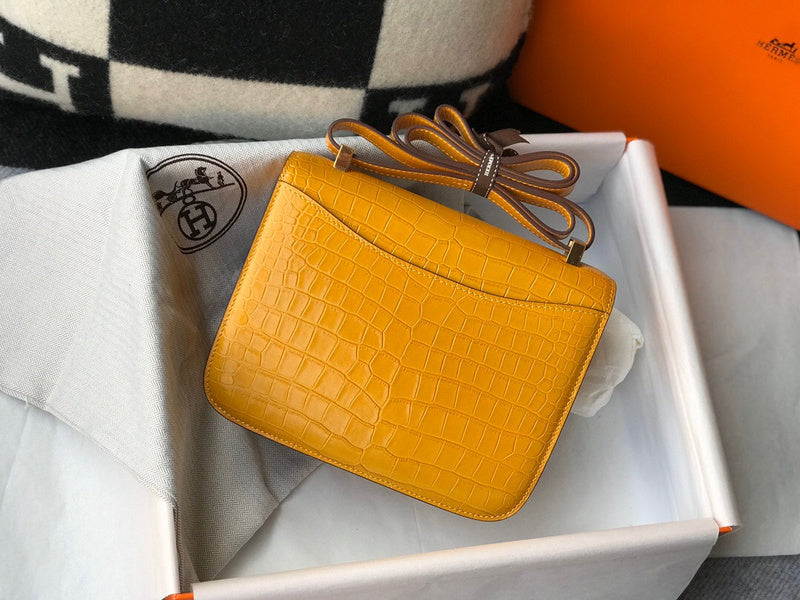 Polished bag shown from front angle