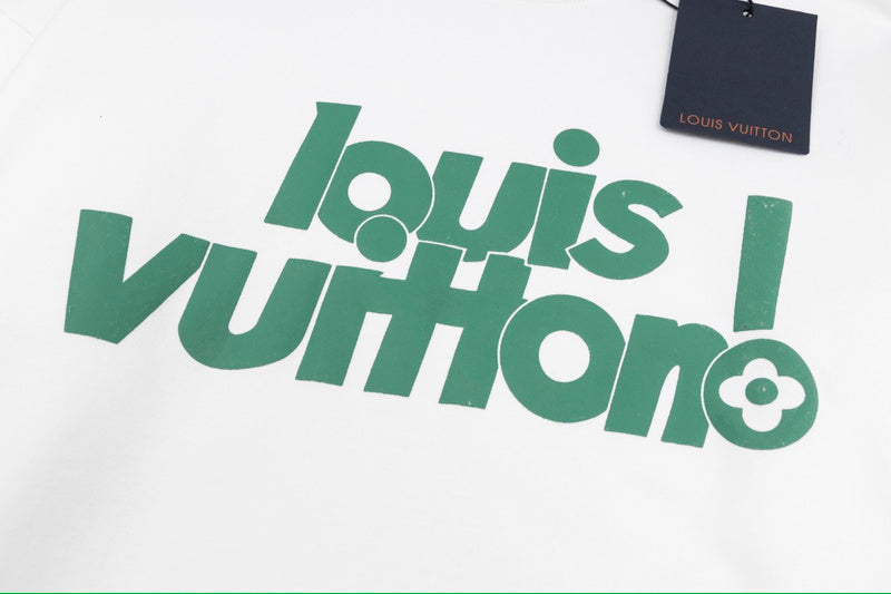 Flat lay presentation of Louis Vuitton luxury clothing with relaxed-fit cut