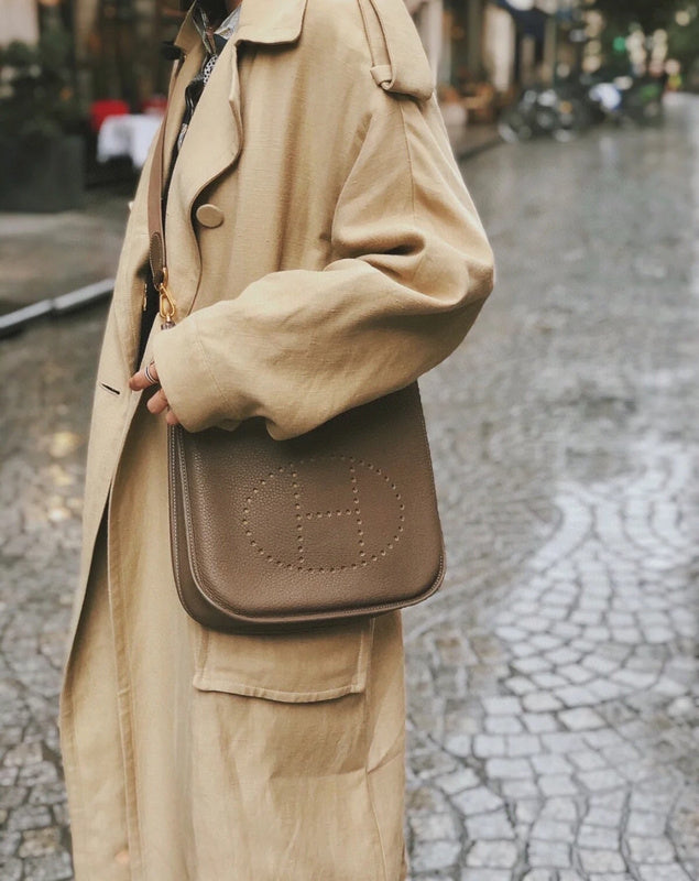 Close-up detail of minimalist bag design