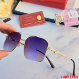 Angled view of Cartier unisex sunglasses