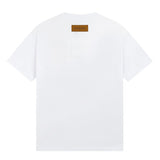 Close-up detail shot of Louis Vuitton cotton t-shirt with everyday silhouette