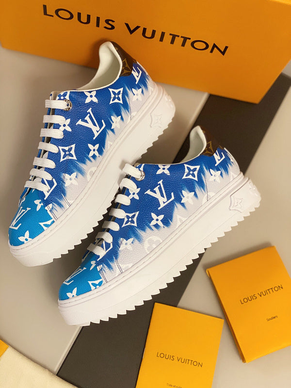 Close-up of Louis Vuitton shoes craftsmanship