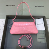 Bold Faux Leather Handbag - Polished Finish | Women's Premium Handbag #437 - close-up detail shot (image 3) of designer-inspired handbag