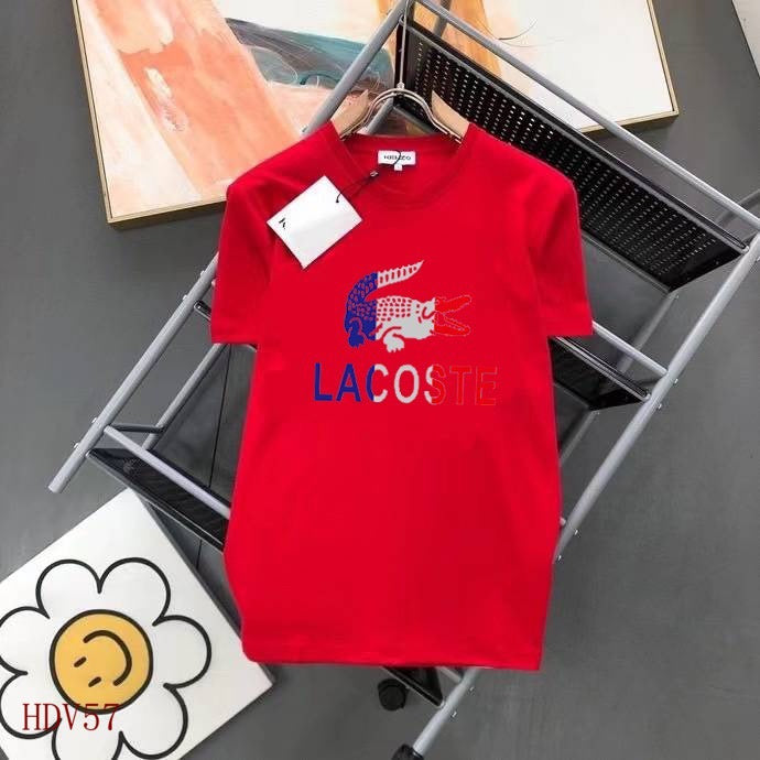 Front view of Lacoste luxury clothing with tailored silhouette